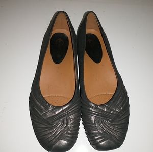 Earthies Vanya Pewter Ballet Flats Leather 10B